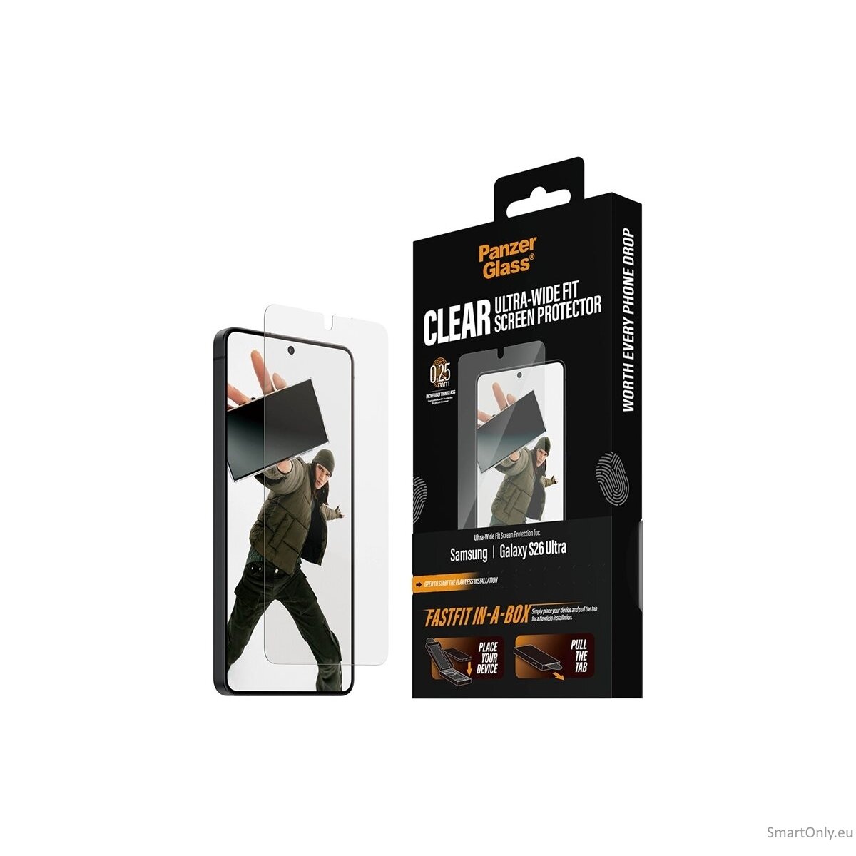 PanzerGlass Screen Protector Samsung New Galaxy S26 Ultra | Ultra-Wide Fit w. FASTFIT IN-A-BOX | PanzerGlass 2 PanzerGlass Screen Protector Samsung New Galaxy S26 Ultra | Ultra-Wide Fit w. FASTFIT IN-A-BOX | PanzerGlass 2