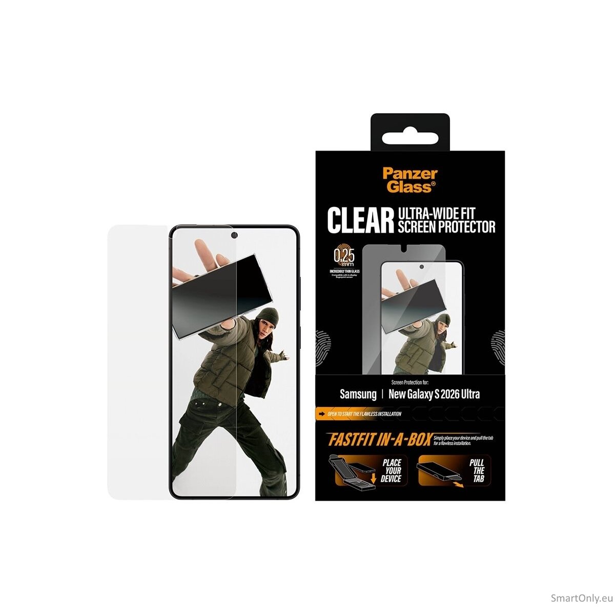 PanzerGlass Screen Protector Samsung New Galaxy S26 Ultra | Ultra-Wide Fit w. FASTFIT IN-A-BOX | PanzerGlass 4 PanzerGlass Screen Protector Samsung New Galaxy S26 Ultra | Ultra-Wide Fit w. FASTFIT IN-A-BOX | PanzerGlass 4