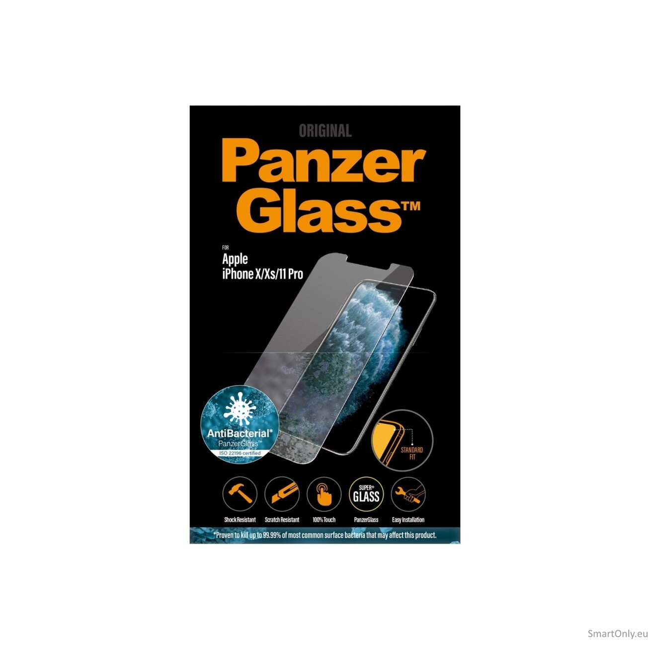 PanzerGlass 2661 Screen Protector, iPhone, X/XS, Tempered glass, Transparent 13