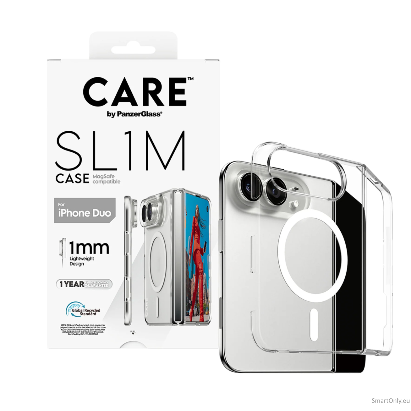 PanzerGlass Care | Back cover | iPhone Duo | Apple | Recycled plastic | Transparent 4