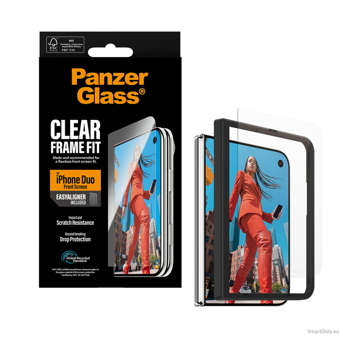 PanzerGlass FrameFit w. EasyAligner | Screen protector | Apple | iPhone Duo | Glass | Transparent 3 PanzerGlass FrameFit w. EasyAligner | Screen protector | Apple | iPhone Duo | Glass | Transparent 3