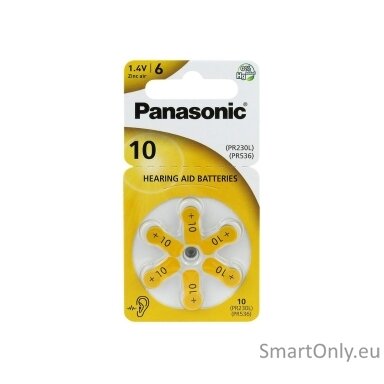 Panasonic 10 6BL Hearing batteries 60 pcs Panasonic 10 6BL Hearing batteries 60 pcs