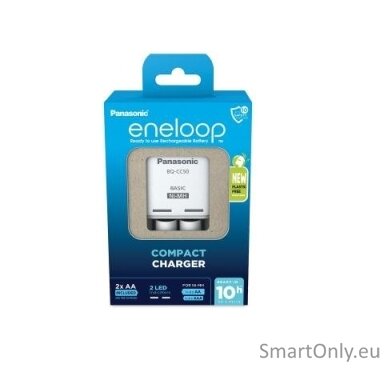 Panasonic Eneloop BQ-CC50 Compact Eko Baterijų įkroviklis Panasonic Eneloop BQ-CC50 Compact Eko Baterijų įkroviklis