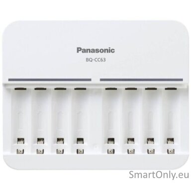 Panasonic Eneloop BQ-CC63 Smart 8 Baterijų įkroviklis Panasonic Eneloop BQ-CC63 Smart 8 Baterijų įkroviklis