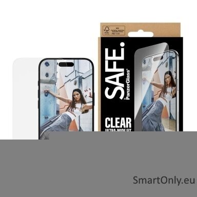 PanzerGlass Screen protector | Apple | iPhone Air | Glass | Transparent | Ultra-Wide Fit w. EasyAligner