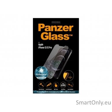 PanzerGlass Apple, For iPhone 12/12 Pro, Glass, Transparent, Clear Screen Protector, 6.1 " 7