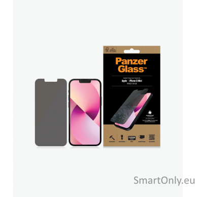 PanzerGlass Apple, iPhone 13 Mini, Tempered glass, Black, Privacy Screen Protector 1