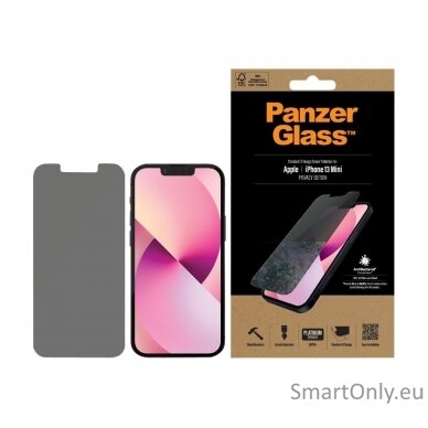 PanzerGlass Apple, iPhone 13 Mini, Tempered glass, Black, Privacy Screen Protector 9