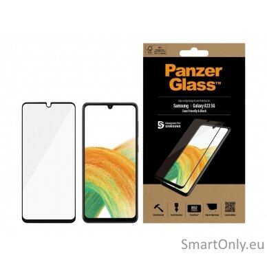 PanzerGlass Samsung, Galaxy A33, Glass, Black, Case Friendly 7