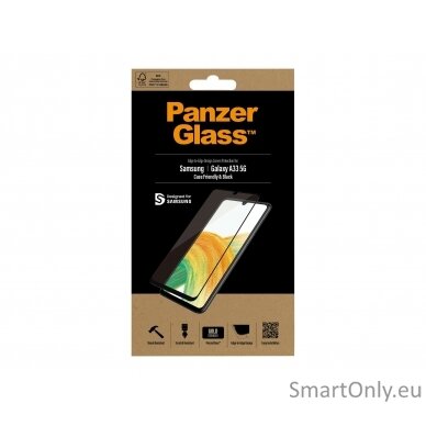 PanzerGlass Samsung, Galaxy A33, Glass, Black, Case Friendly 9