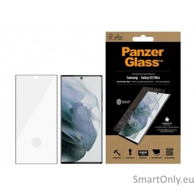 PanzerGlass Samsung, Galaxy S22 Ultra, Tempered glass, Black,  Screen Protector 14