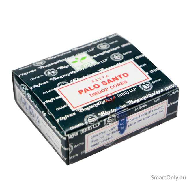 Palo Santo kūginiai smilkalai Satya 3 Palo Santo kūginiai smilkalai Satya 3