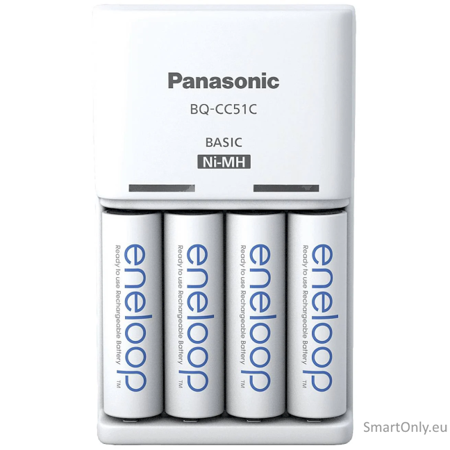 Panasonic Battery Charger ENELOOP K-KJ51MCD40E AA/AAA, 10 hours Panasonic Battery Charger ENELOOP K-KJ51MCD40E AA/AAA, 10 hours