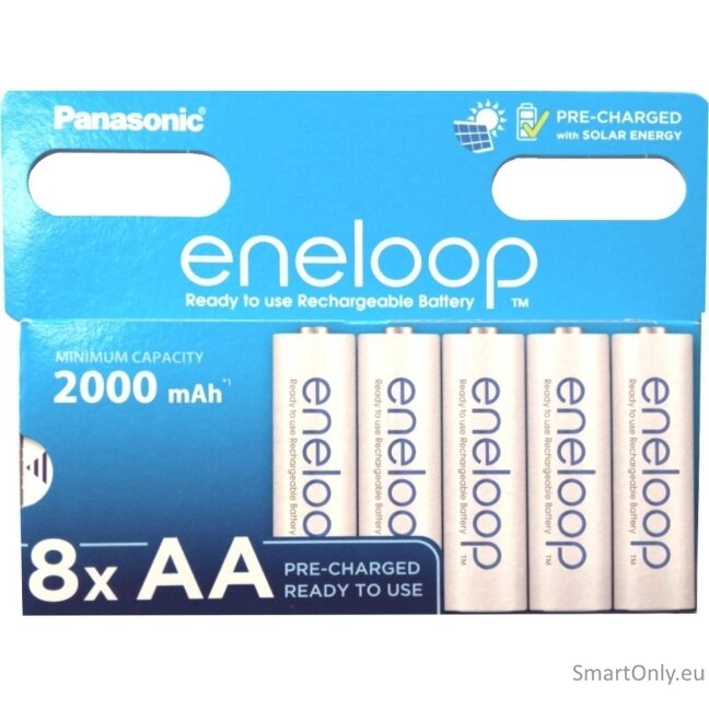 Panasonic Eneloop AA 2000mAh įkraunamos baterijos 8 vnt. Panasonic Eneloop AA 2000mAh įkraunamos baterijos 8 vnt.