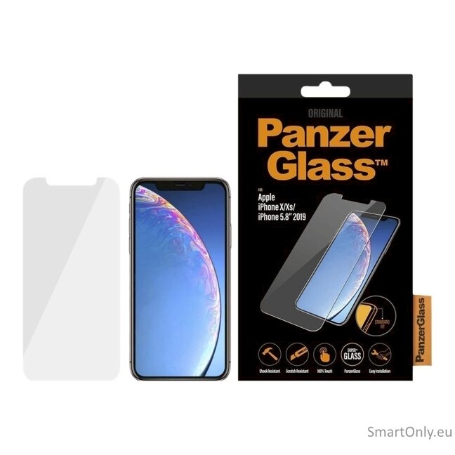 PanzerGlass 2661 Screen Protector, iPhone, X/XS, Tempered glass, Transparent 6