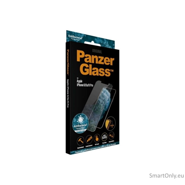PanzerGlass 2661 Screen Protector, iPhone, X/XS, Tempered glass, Transparent 15