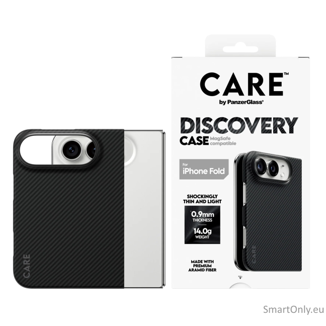 PanzerGlass Discovery Case | Back cover | Apple | iPhone 2026 Fold | Recycled plastic | Black PanzerGlass Discovery Case | Back cover | Apple | iPhone 2026 Fold | Recycled plastic | Black