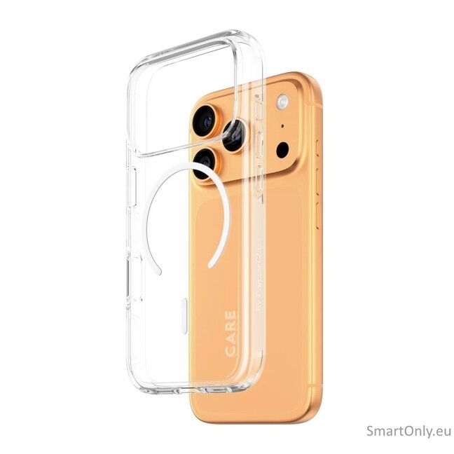 PanzerGlass Flagship Case | Back cover | Apple | iPhone 17 Pro | Recycled plastic | Transparent | Urban Explorer w. White MagSafe PanzerGlass Flagship Case | Back cover | Apple | iPhone 17 Pro | Recycled plastic | Transparent | Urban Explorer w. White MagSafe