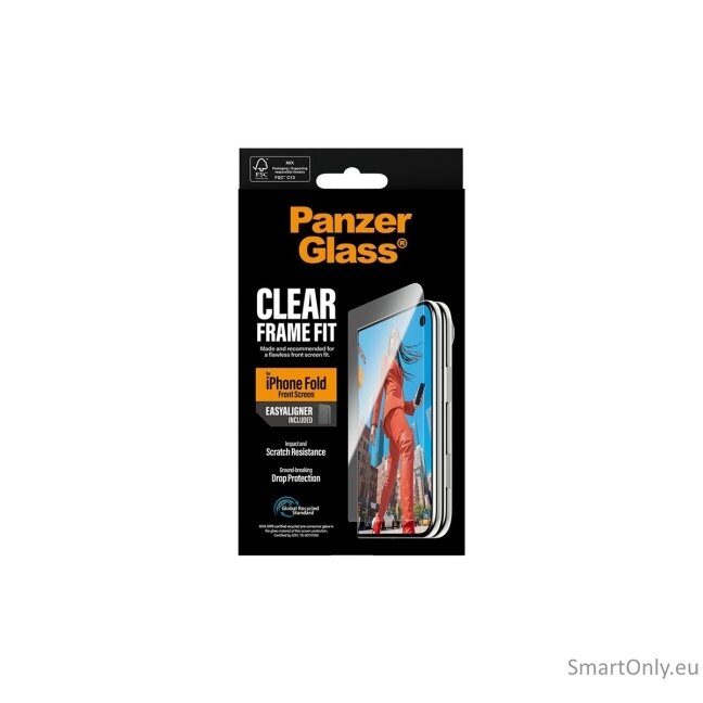 PanzerGlass FrameFit w. EasyAligner | Screen protector | Apple | iPhone Duo | Glass | Transparent 9