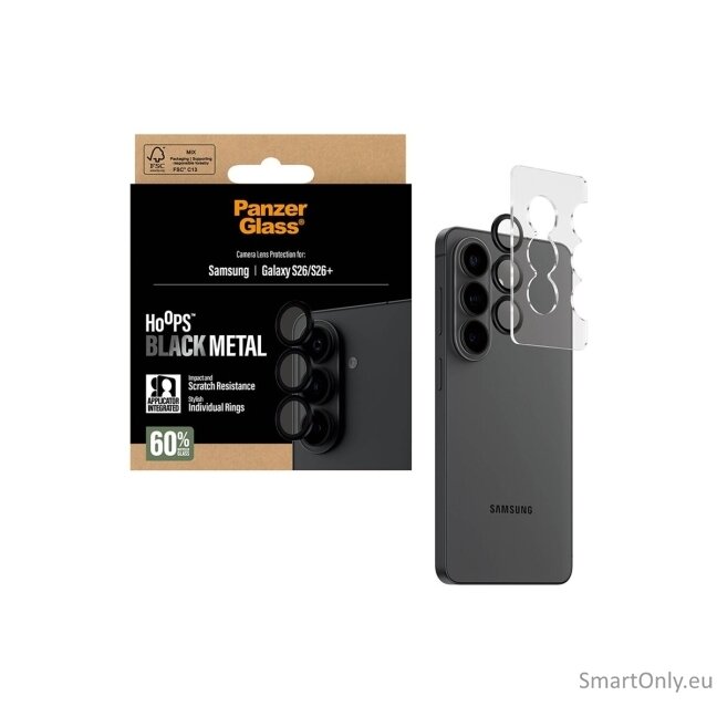 PanzerGlass Hoops Camera Lens Protector Black Samsung New Galaxy S26 | S26 Plus | PanzerGlass 3 PanzerGlass Hoops Camera Lens Protector Black Samsung New Galaxy S26 | S26 Plus | PanzerGlass 3