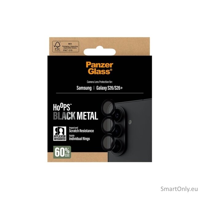 PanzerGlass Hoops Camera Lens Protector Black Samsung New Galaxy S26 | S26 Plus | PanzerGlass 5 PanzerGlass Hoops Camera Lens Protector Black Samsung New Galaxy S26 | S26 Plus | PanzerGlass 5