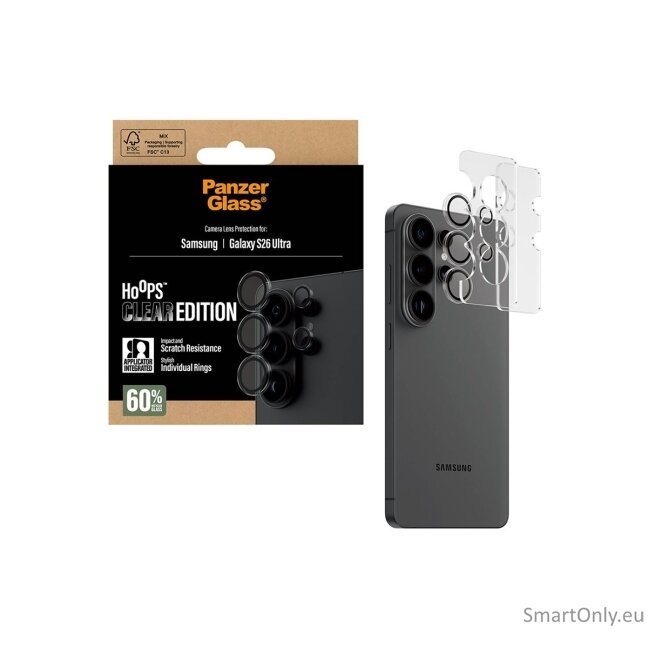 PanzerGlass Hoops Camera Lens Protector Transparent Samsung New Galaxy S26 Ultra | PanzerGlass 3 PanzerGlass Hoops Camera Lens Protector Transparent Samsung New Galaxy S26 Ultra | PanzerGlass 3