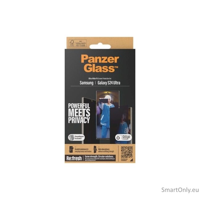 PanzerGlass Privacy Screen Protector Samsung Galaxy S 2024 Ultra | Ultra-Wide Fit wA PanzerGlass 4