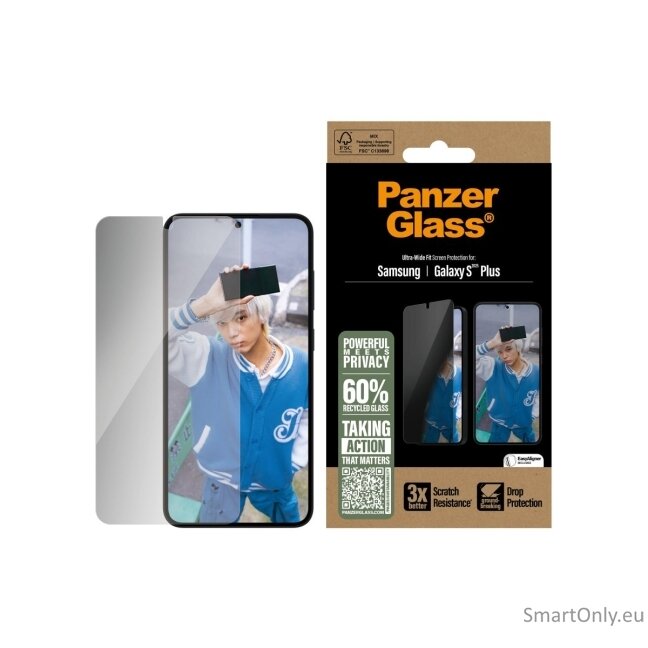 PanzerGlass Privacy Screen Protector Samsung Galaxy S25 Plus | Ultra-Wide Fit | PanzerGlass 2