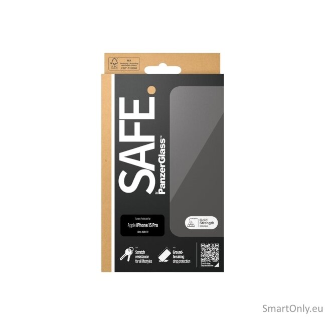 PanzerGlass SAFE. Screen Protector Iphone15 PRO Ultra-Wide Fit PanzerGlass 8 PanzerGlass SAFE. Screen Protector Iphone15 PRO Ultra-Wide Fit PanzerGlass 8