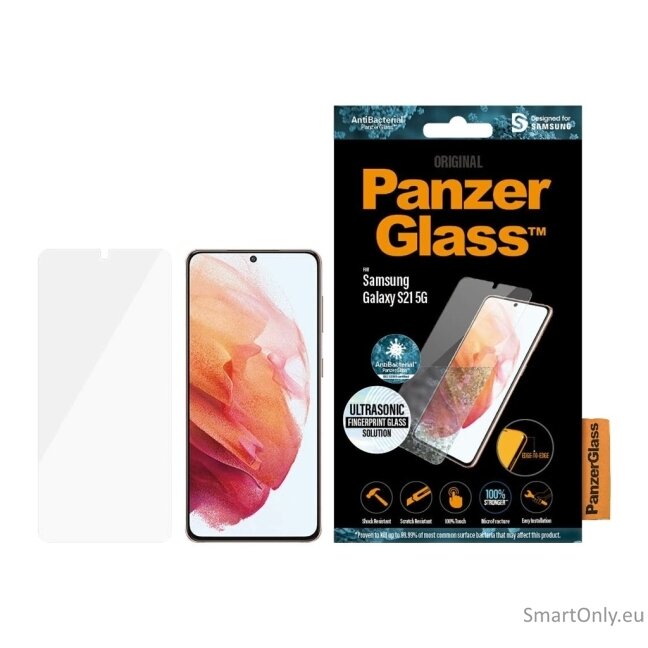 PanzerGlass Samsung, Galaxy S21 5G, Glass, Clear, Case Friendly 17 PanzerGlass Samsung, Galaxy S21 5G, Glass, Clear, Case Friendly 17
