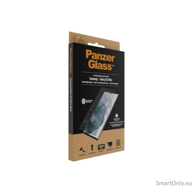 PanzerGlass Samsung, Galaxy S22 Ultra, Tempered glass, Black,  Screen Protector 17