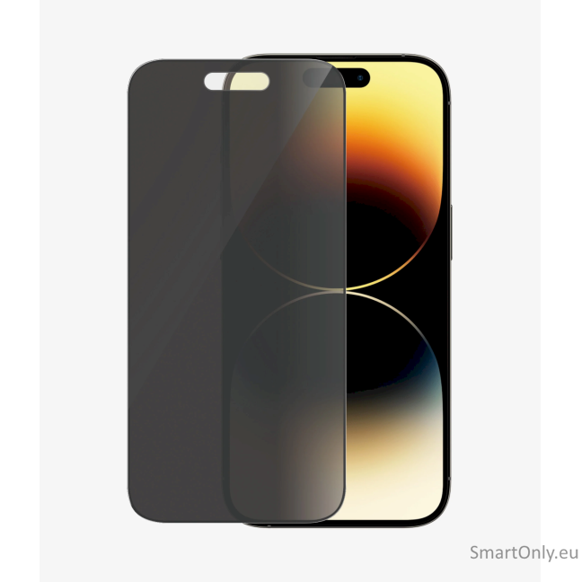 PanzerGlass Screen protector, Apple, iPhone 14 Pro, Glass, Black, Privacy PanzerGlass Screen protector, Apple, iPhone 14 Pro, Glass, Black, Privacy