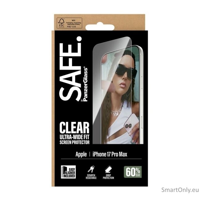 PanzerGlass Screen protector | Apple | iPhone 17 Pro Max | Transparent | Ultra-Wide Fit w. EasyAligner 3 PanzerGlass Screen protector | Apple | iPhone 17 Pro Max | Transparent | Ultra-Wide Fit w. EasyAligner 3