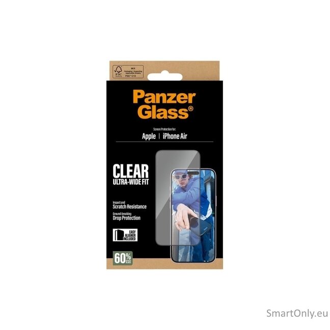 PanzerGlass Screen Protector iPhone 2025 6.6" | Ultra- Wide Fit w. EasyAligner | PanzerGlass 7