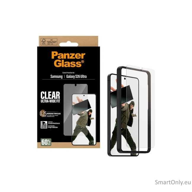 PanzerGlass Screen Protector Samsung New Galaxy S26 Ultra | Ultra-Wide Fit w. EasyAligner | PanzerGlass 2 PanzerGlass Screen Protector Samsung New Galaxy S26 Ultra | Ultra-Wide Fit w. EasyAligner | PanzerGlass 2