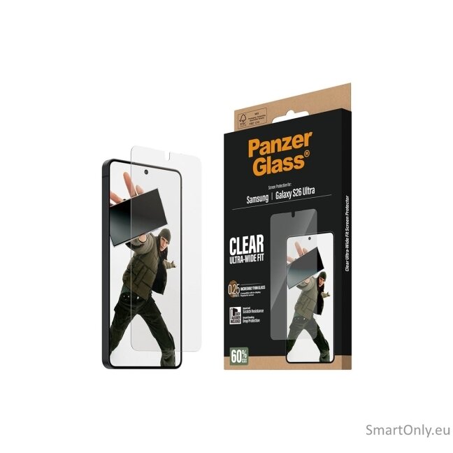 PanzerGlass Screen Protector Samsung New Galaxy S26 Ultra | Ultra-Wide Fit w. EasyAligner | PanzerGlass 3