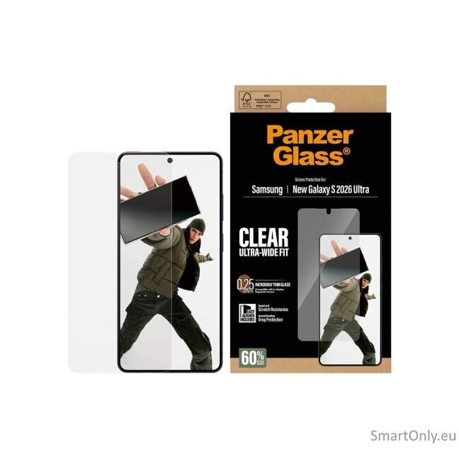 PanzerGlass Screen Protector Samsung New Galaxy S26 Ultra | Ultra-Wide Fit w. EasyAligner | PanzerGlass 5