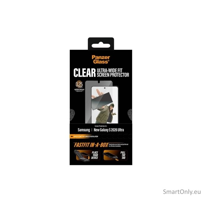 PanzerGlass Screen Protector Samsung New Galaxy S26 Ultra | Ultra-Wide Fit w. FASTFIT IN-A-BOX | PanzerGlass 5 PanzerGlass Screen Protector Samsung New Galaxy S26 Ultra | Ultra-Wide Fit w. FASTFIT IN-A-BOX | PanzerGlass 5