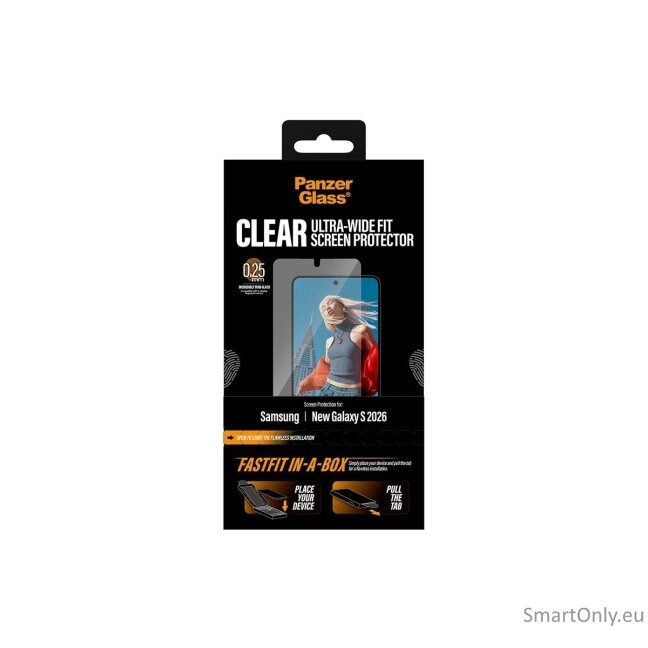 PanzerGlass Screen Protector Samsung New Galaxy S26 | Ultra-Wide Fit w. FASTFIT IN-A-BOX | PanzerGlass 5 PanzerGlass Screen Protector Samsung New Galaxy S26 | Ultra-Wide Fit w. FASTFIT IN-A-BOX | PanzerGlass 5