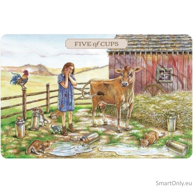 Pastoral Tarot Kortų ir knygos rinkinys US Games Systems 10