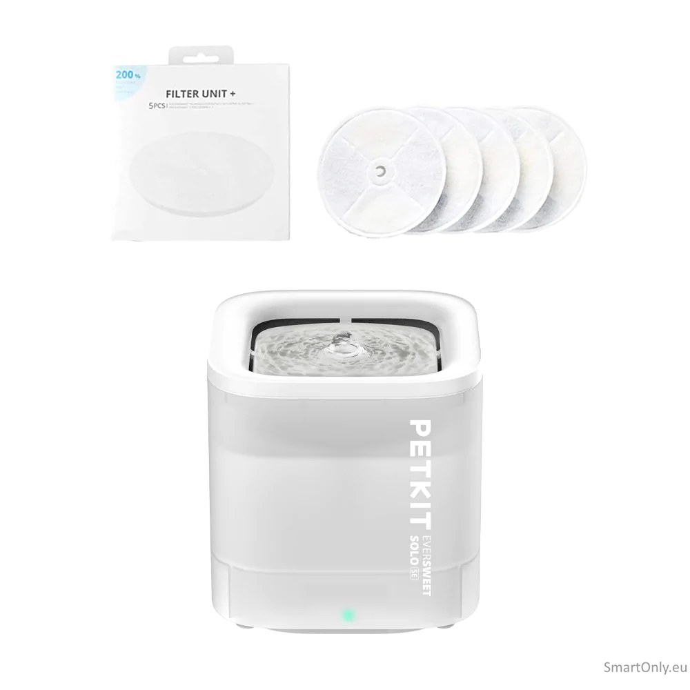 PETKIT | Smart Pet Drinking Fountain | Eversweet Solo SE | Capacity 1.8 L | Filtering | Material Plastic | White 3 PETKIT | Smart Pet Drinking Fountain | Eversweet Solo SE | Capacity 1.8 L | Filtering | Material Plastic | White 3