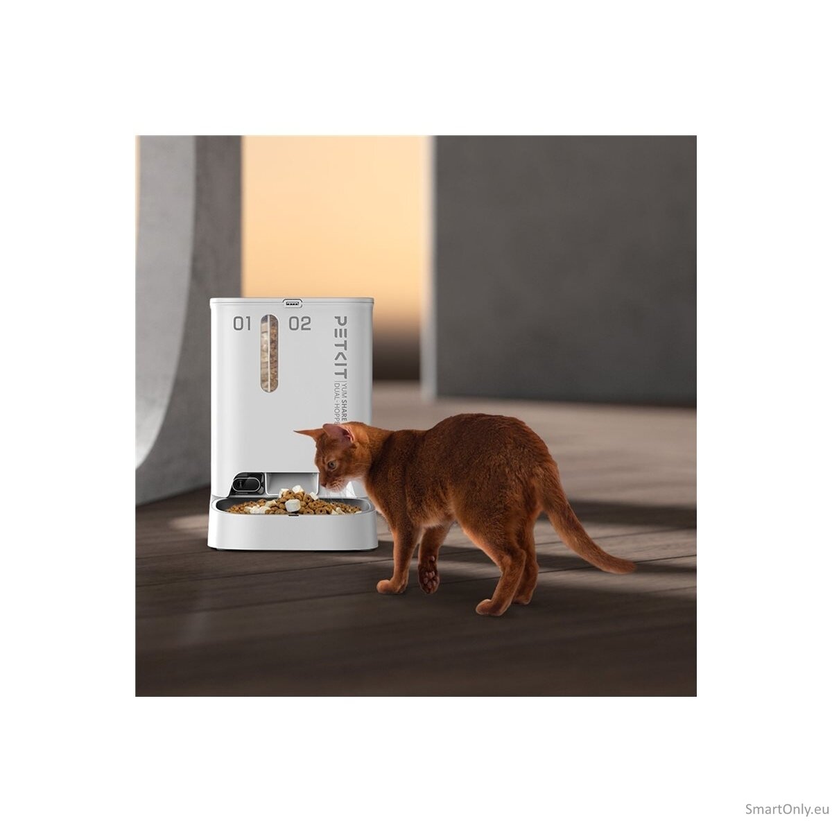 PETKIT | Feeder with Camera | P591 YumShare Dual-hopper | Capacity 2+3 L | White 11