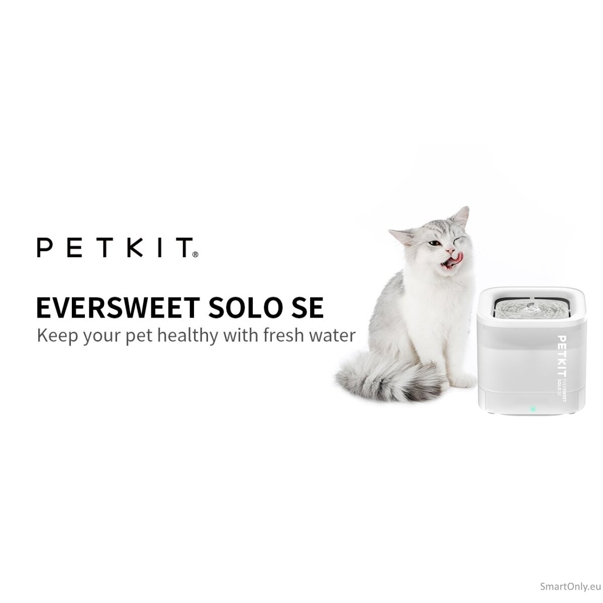 PETKIT | Smart Pet Drinking Fountain | Eversweet Solo SE | Capacity 1.8 L | Filtering | Material Plastic | White 5 PETKIT | Smart Pet Drinking Fountain | Eversweet Solo SE | Capacity 1.8 L | Filtering | Material Plastic | White 5
