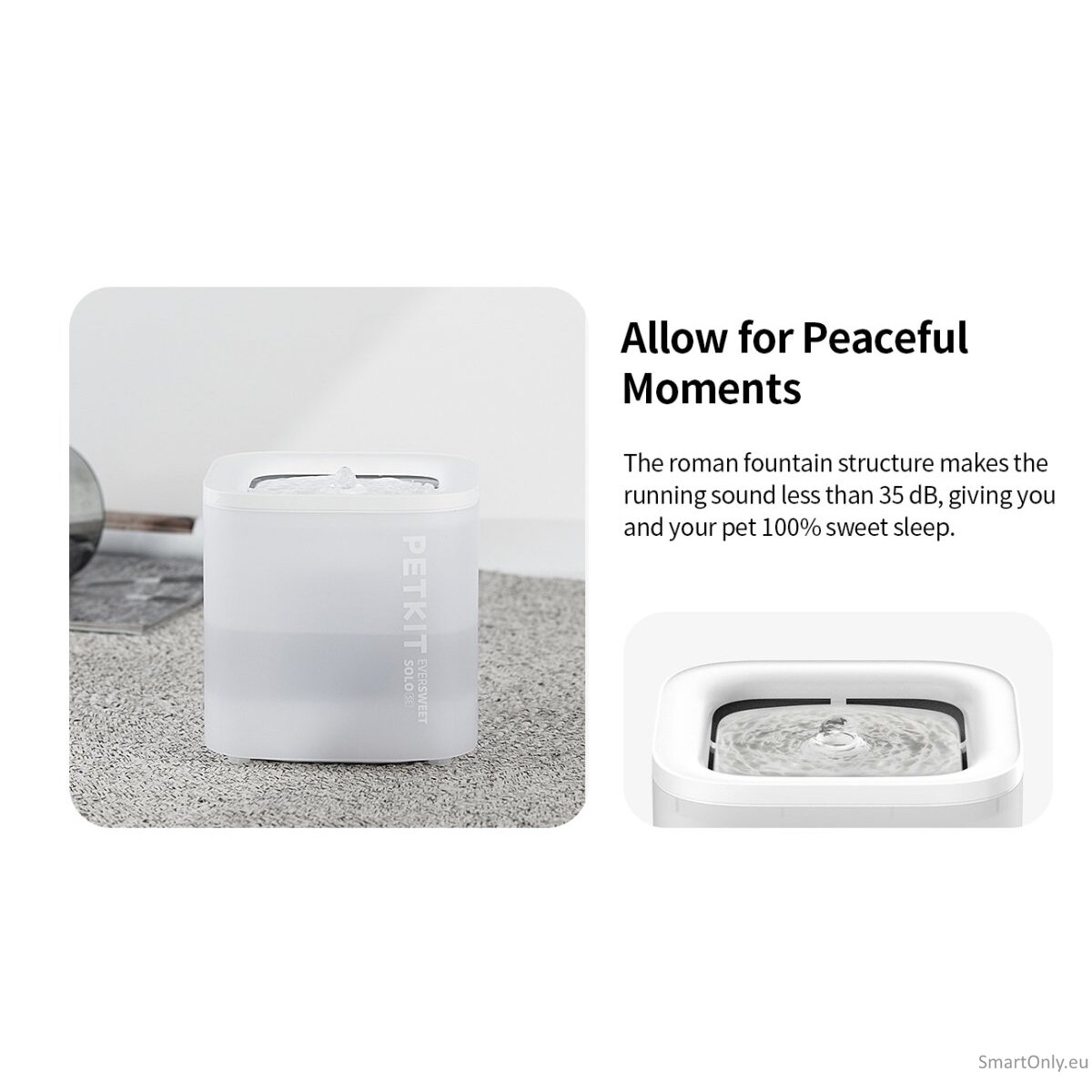 PETKIT | Smart Pet Drinking Fountain | Eversweet Solo SE | Capacity 1.8 L | Filtering | Material Plastic | White 10