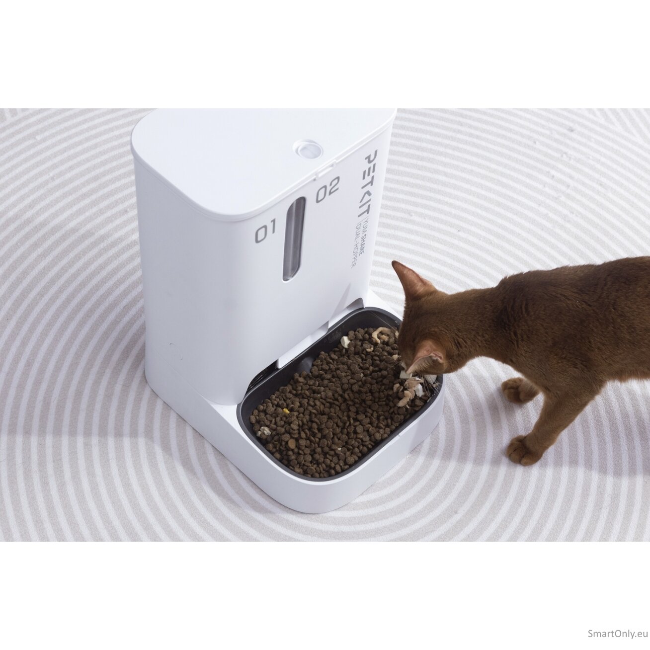 PETKIT | Feeder with Camera | P591 YumShare Dual-hopper | Capacity 2+3 L | White 6 PETKIT | Feeder with Camera | P591 YumShare Dual-hopper | Capacity 2+3 L | White 6