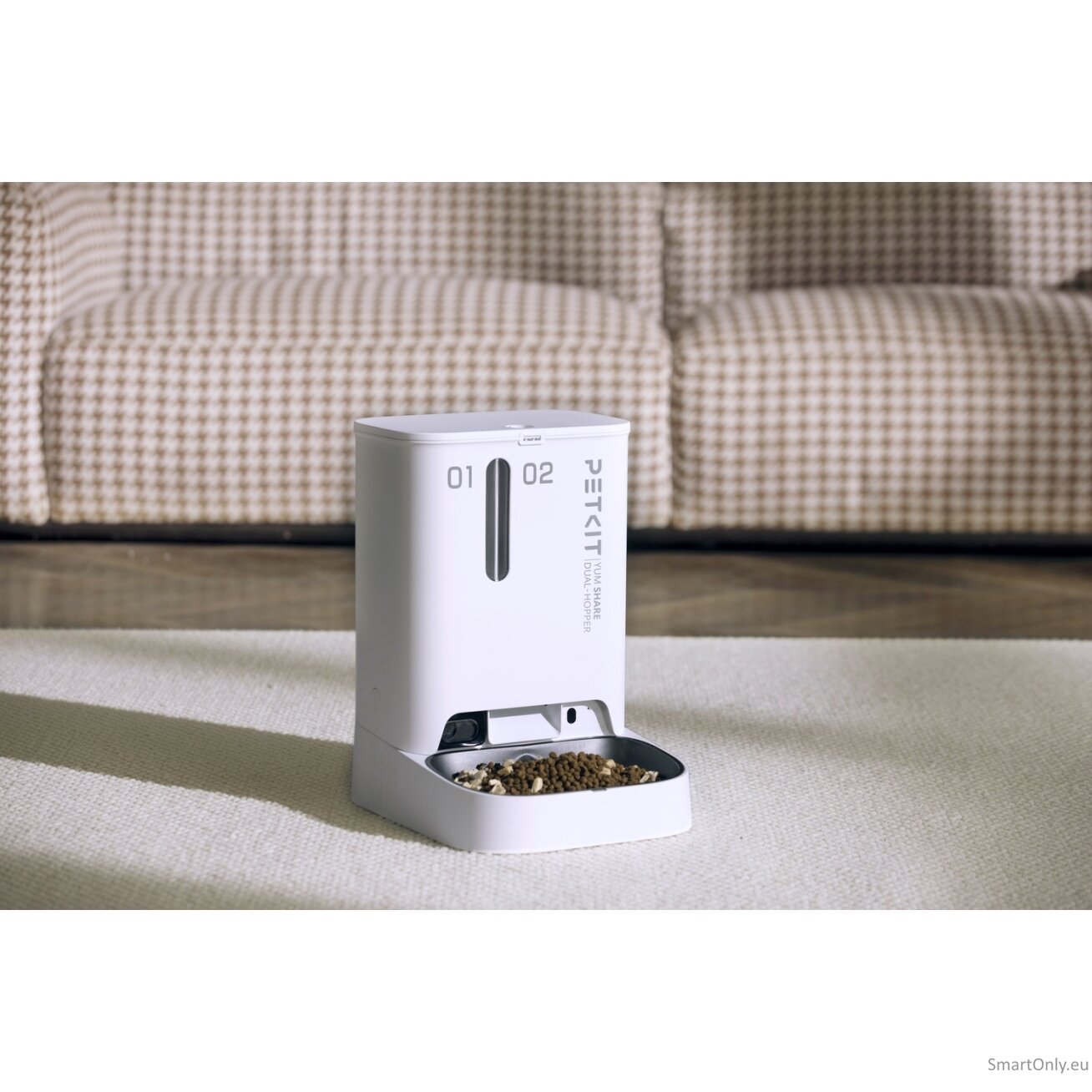 PETKIT | Feeder with Camera | P591 YumShare Dual-hopper | Capacity 2+3 L | White 3