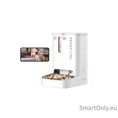 PETKIT | Feeder with Camera | P591 YumShare Dual-hopper | Capacity 2+3 L | White PETKIT | Feeder with Camera | P591 YumShare Dual-hopper | Capacity 2+3 L | White