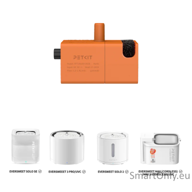 PETKIT P41161 | Wireless Pump for EVERSWEET Max 2 | Material PPO | Orange PETKIT P41161 | Wireless Pump for EVERSWEET Max 2 | Material PPO | Orange