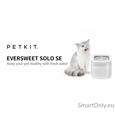 PETKIT Drinking Fountain Eversweet Solo SE Capacity 1.8 L, Filtering, White, Wireless Pump 5