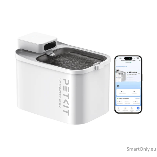 PETKIT Drinking Fountain | Eversweet Max UVC | Capacity 3 L | Material  Food-grade ABS | White 1